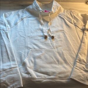 Lilly Pulitzer Ivory Fleece Sweatshirt Small